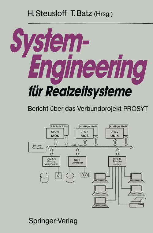 Book cover of System-Engineering für Realzeitsysteme: Bericht über das Verbundprojekt PROSYT (1991)