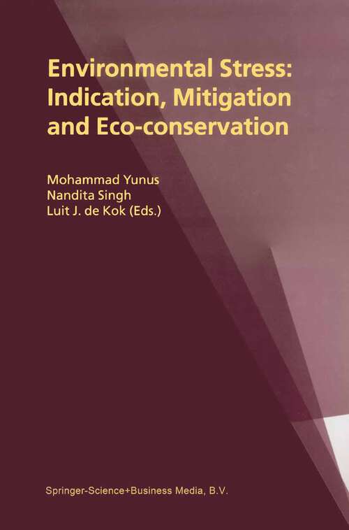 Book cover of Environmental Stress: Indication, Mitigation and Eco-conservation (2000)