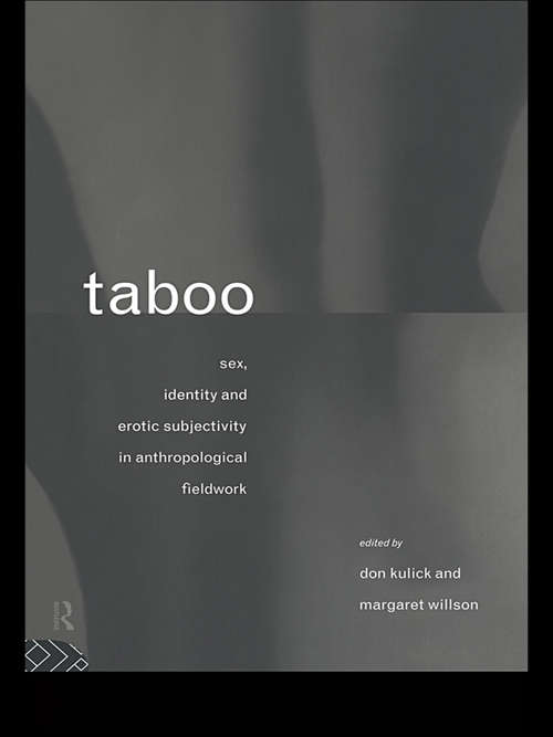 Book cover of Taboo: Sex, Identity and Erotic Subjectivity in Anthropological Fieldwork