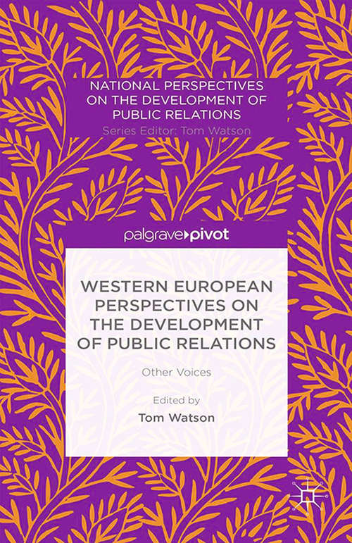 Book cover of Western European Perspectives on the Development of Public Relations: Other Voices (2015) (National Perspectives on the Development of Public Relations)