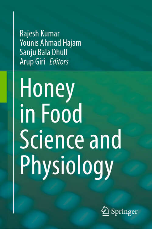 Book cover of Honey in Food Science and Physiology (2024)