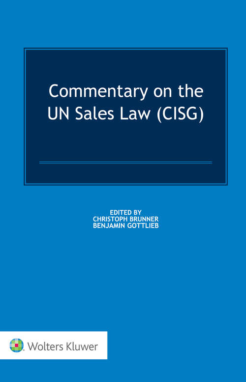 Book cover of Commentary on the UN Sales Law (CISG)