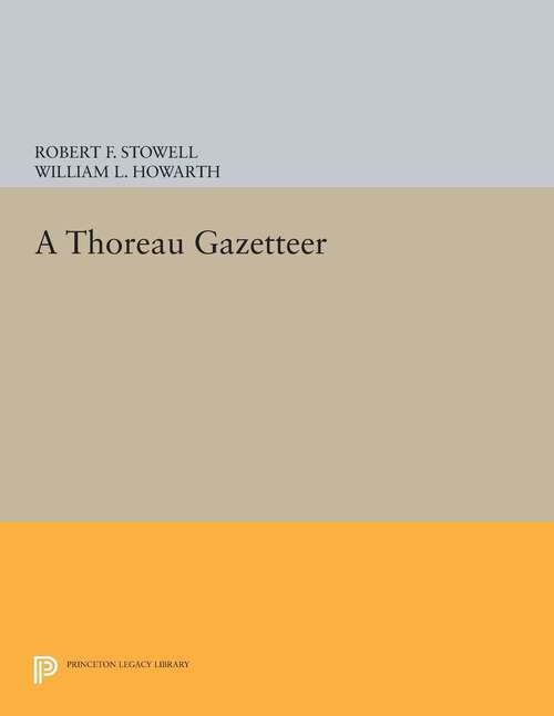 Book cover of A Thoreau Gazetteer (PDF)