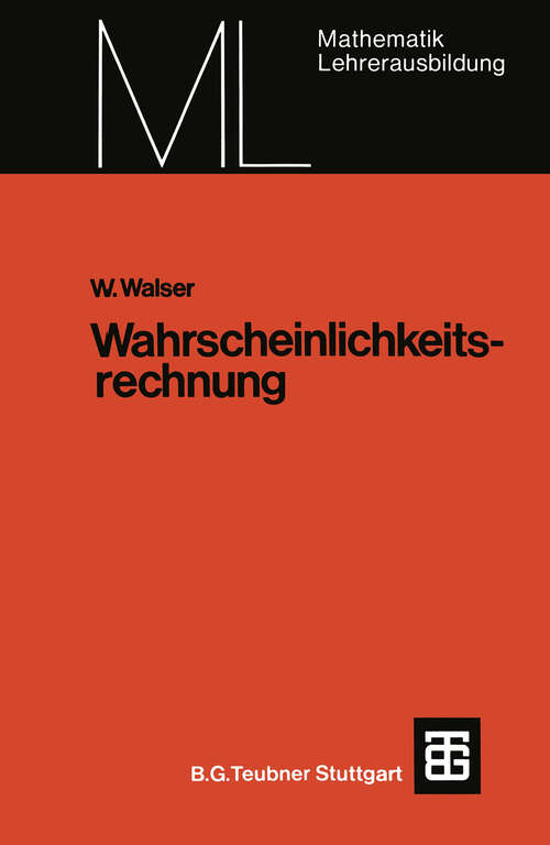 Book cover of Wahrscheinlichkeitsrechnung (1975) (Mathematik für die Lehrerausbildung)
