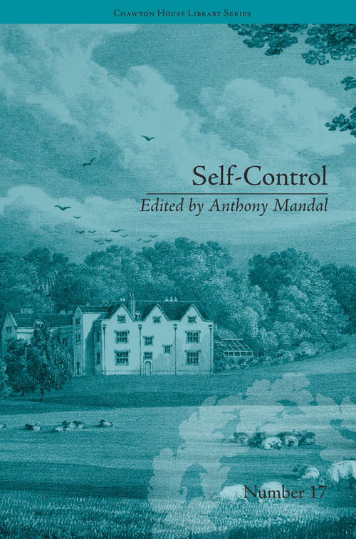 Book cover of Self-Control: by Mary Brunton (Chawton House Library: Women's Novels)