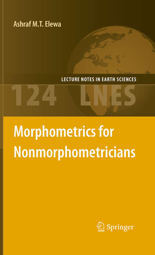 Book cover of Morphometrics for Nonmorphometricians (2010) (Lecture Notes in Earth Sciences #124)