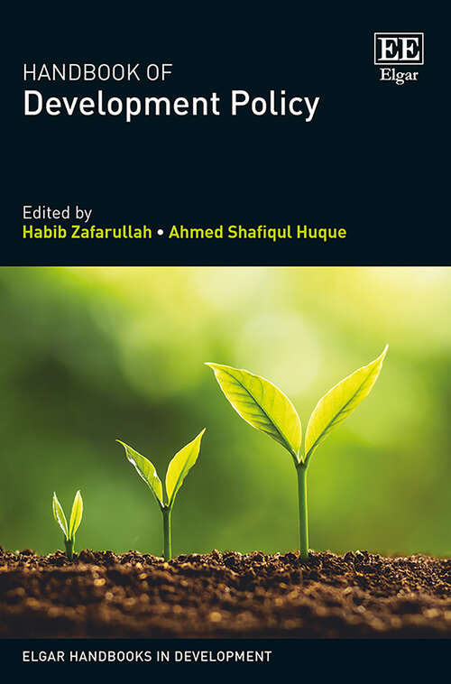 Book cover of Handbook of Development Policy (Elgar Handbooks in Development)