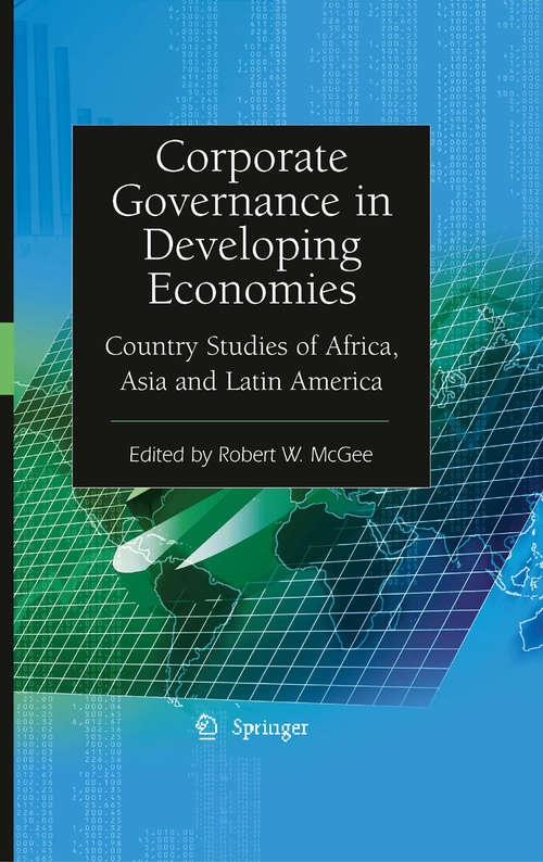 Book cover of Corporate Governance in Developing Economies: Country Studies of Africa, Asia and Latin America (2009)