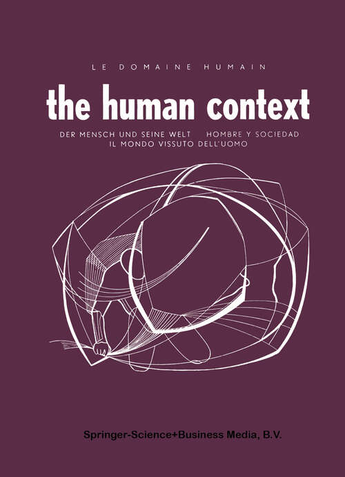 Book cover of The Human Context (1968)