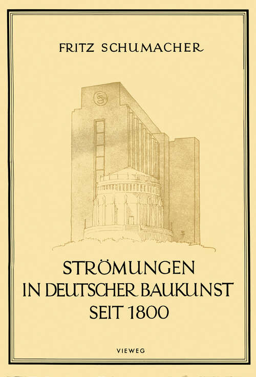 Book cover of Strömungen in Deutscher Baukunst Seit 1800 (1982)