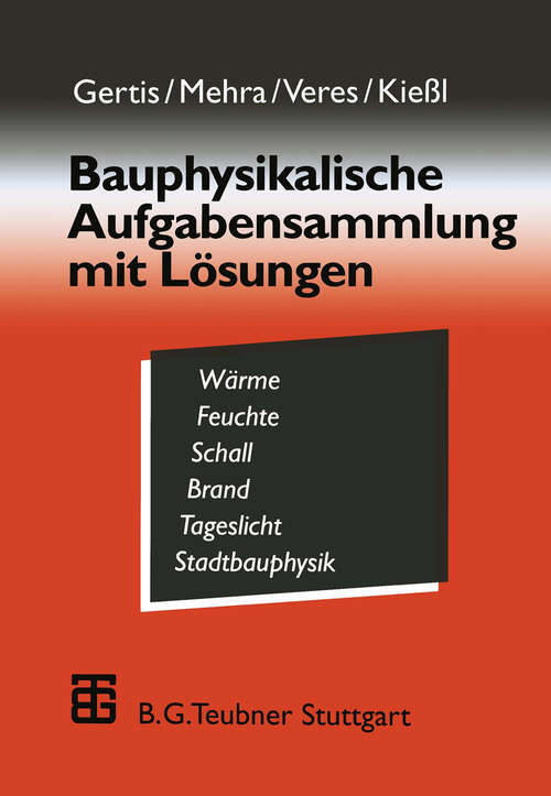 Book cover of Bauphysikalische Aufgabensammlung mit Lösungen (1996)