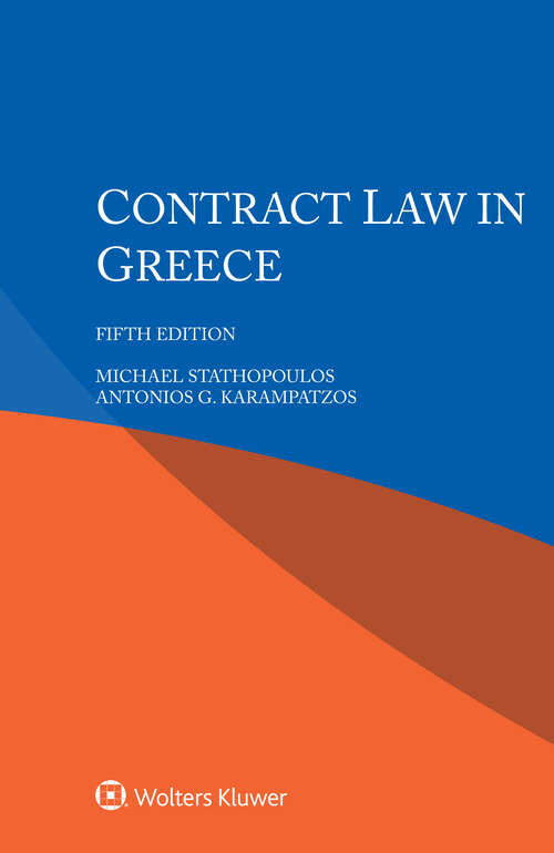 Book cover of Contract Law in Greece (5)