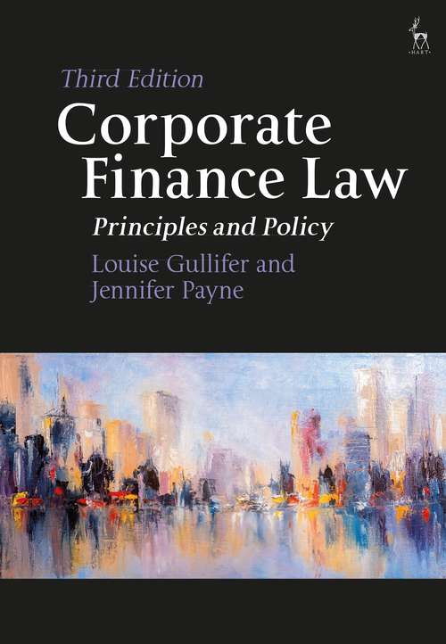 Book cover of Corporate Finance Law: Principles and Policy (Third Edition) (PDF)