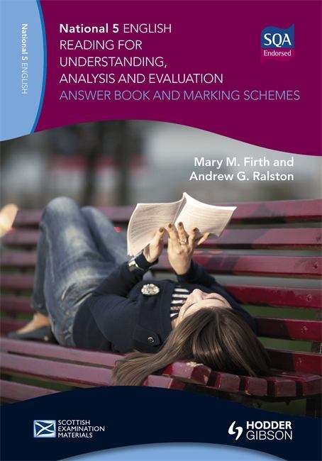 Book cover of National 5 English: Reading for Understanding, Analysis and Evaluation Answer Book and Marking Schemes (PDF)