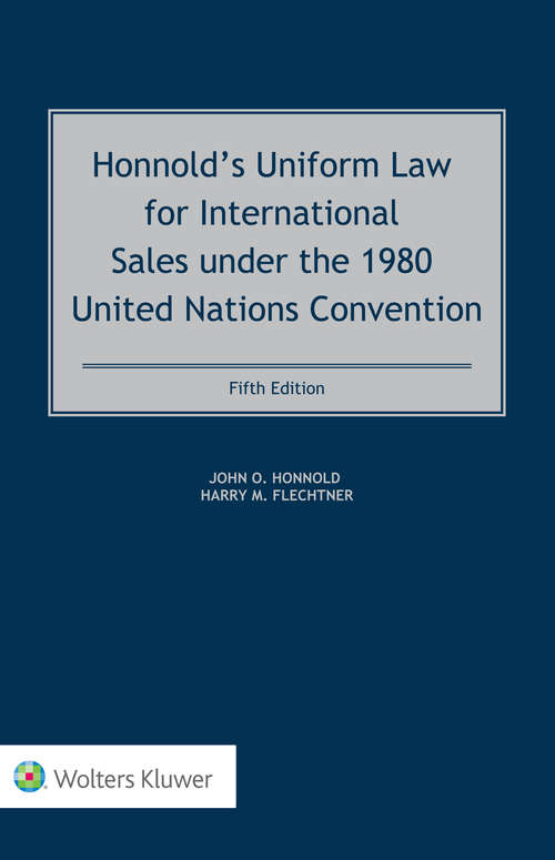 Book cover of Uniform Law for International Sales under the 1980 United Nations Convention (4)