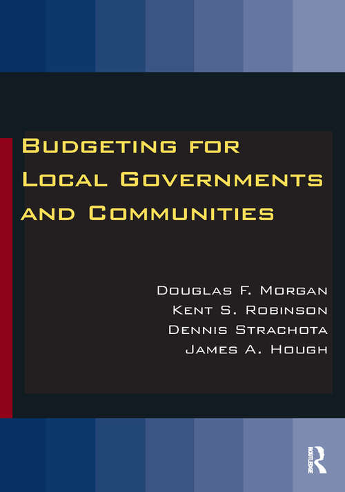 Book cover of Budgeting for Local Governments and Communities