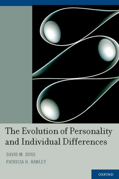 Book cover of The Evolution of Personality and Individual Differences