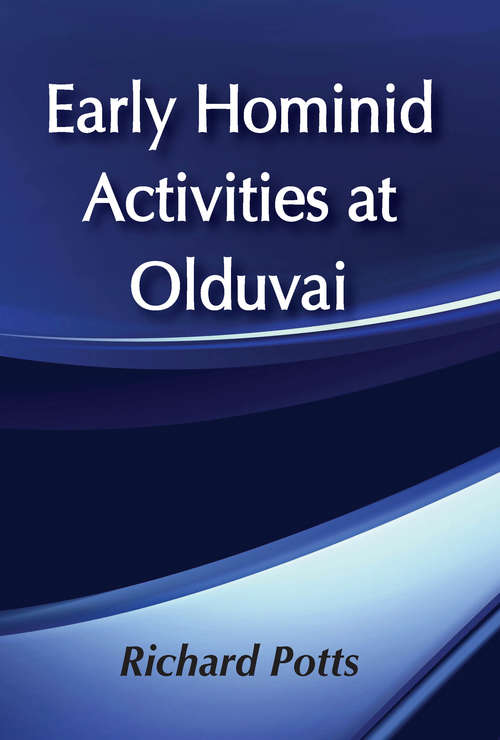 Book cover of Early Hominid Activities at Olduvai: Foundations of Human Behaviour