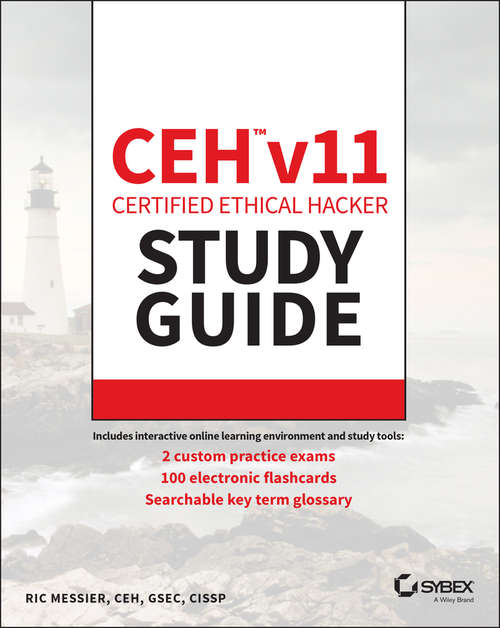 Book cover of CEH v11 Certified Ethical Hacker Study Guide (2)
