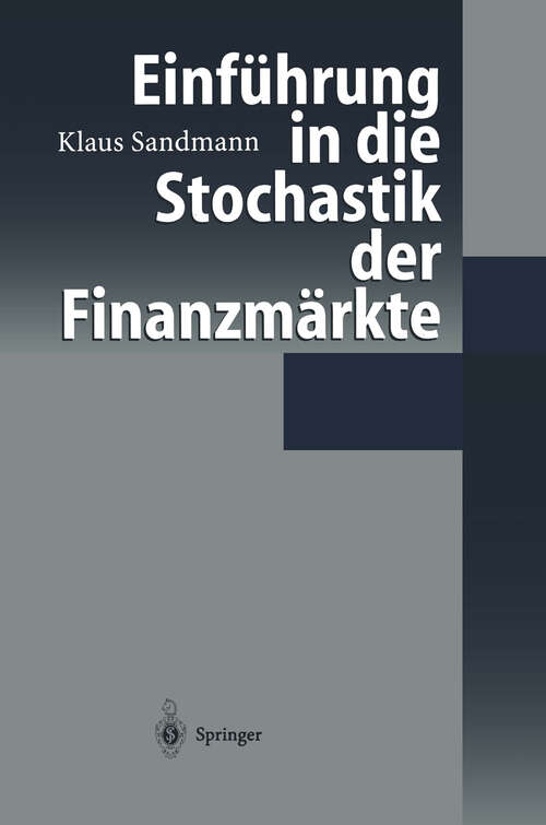 Book cover of Einführung in die Stochastik der Finanzmärkte (1999)