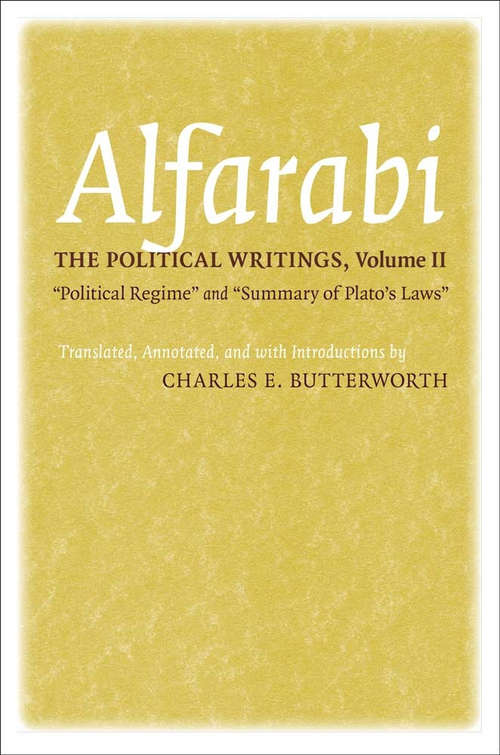 Book cover of The Political Writings: "Political Regime" and "Summary of Plato's Laws" (Agora Editions)