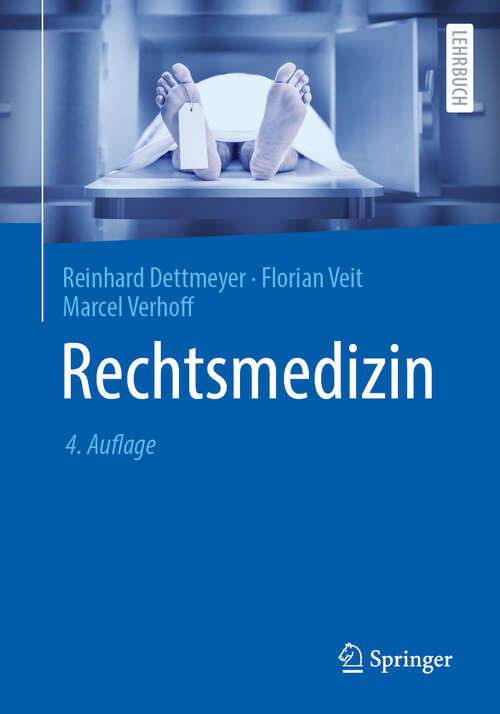 Book cover of Rechtsmedizin (4. Auflage 2024)