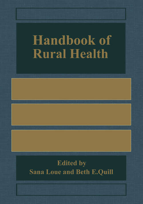 Book cover of Handbook of Rural Health (2001)