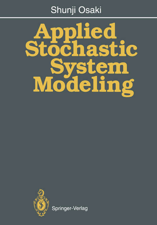 Book cover of Applied Stochastic System Modeling (1992)