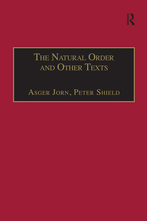 Book cover of The Natural Order and Other Texts