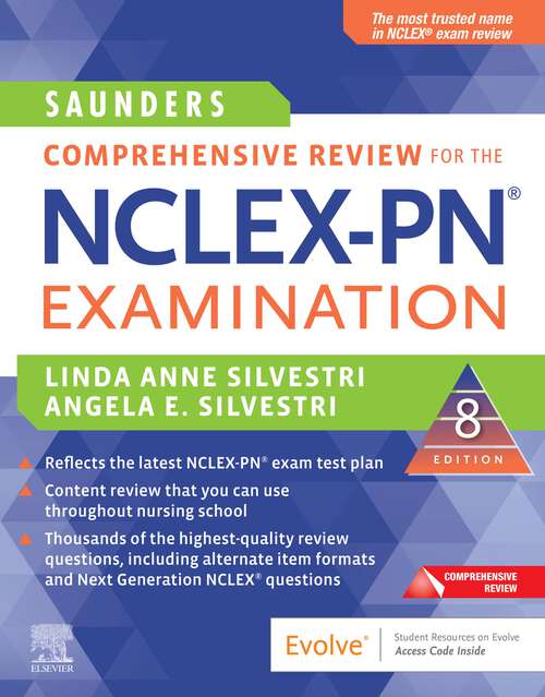 Book cover of Saunders Comprehensive Review for the NCLEX-PN® Examination - E-Book: Saunders Comprehensive Review for the NCLEX-PN® Examination - E-Book (8)