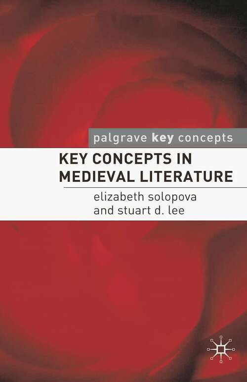 Book cover of Key Concepts in Medieval Literature (2007) (Key Concepts: Literature)
