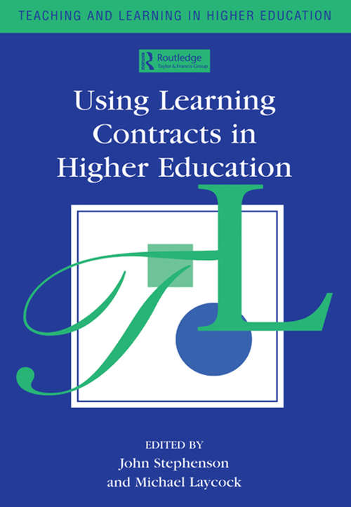 Book cover of Using Learning Contracts in Higher Education