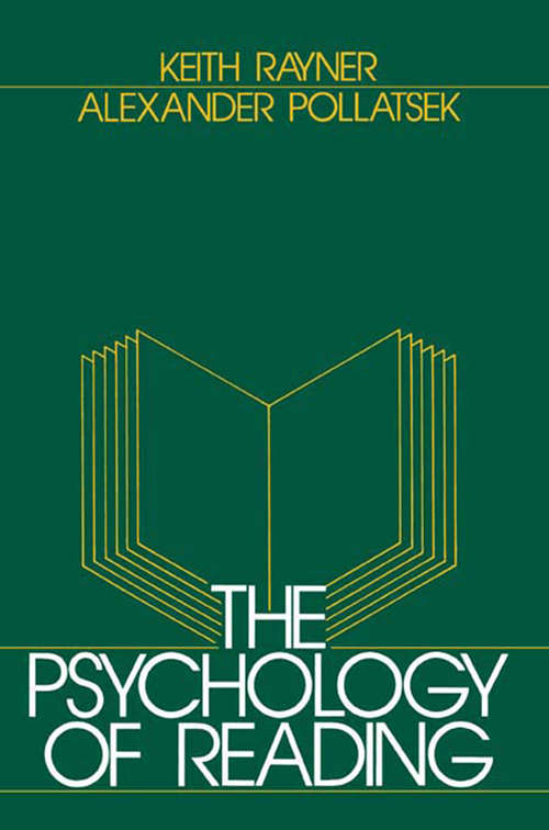 Book cover of The Psychology of Reading