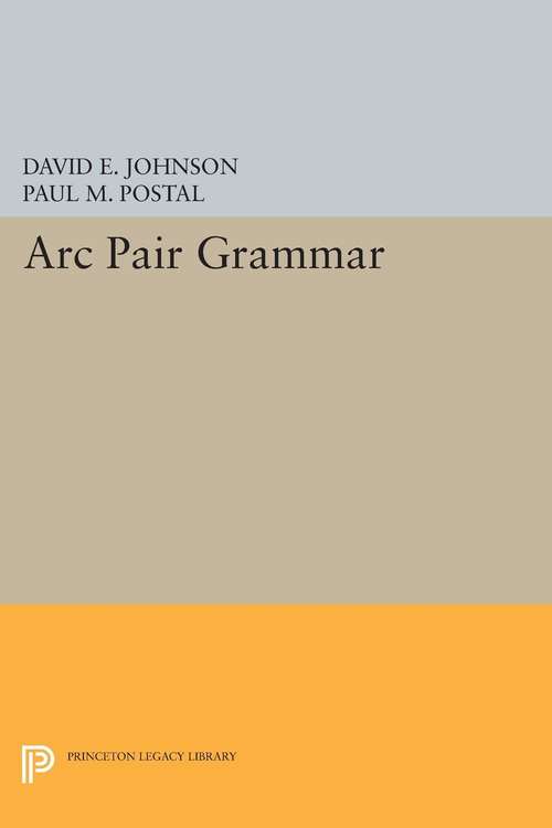 Book cover of Arc Pair Grammar (PDF)