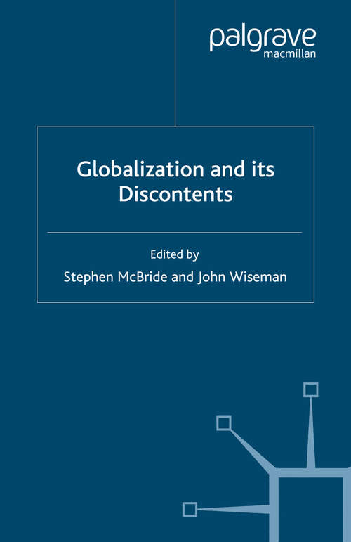 Book cover of Globalisation and its Discontents (2000)