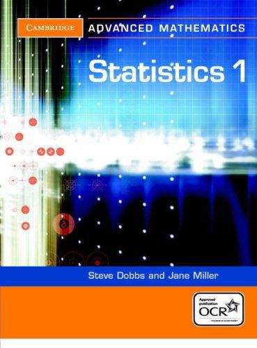 Book cover of Statistics 1 for OCR (Cambridge Advanced Level Mathematics for OCR) (PDF)