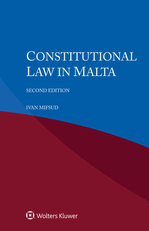 Book cover of Constitutional Law in Malta (2)