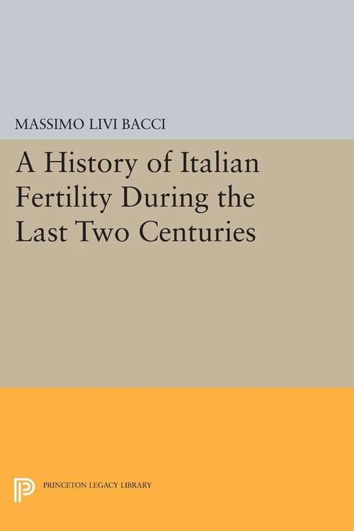 Book cover of A History of Italian Fertility During the Last Two Centuries (PDF)