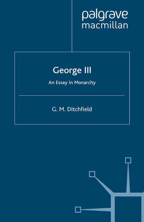 Book cover of George III: An Essay in Monarchy (2002)