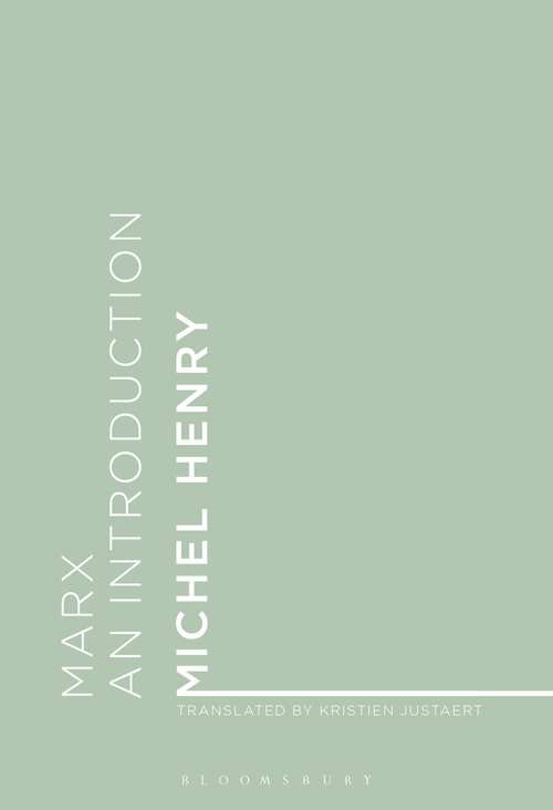 Book cover of Marx: An Introduction (Studies In Phenomenology And Existential Philosophy Ser.)