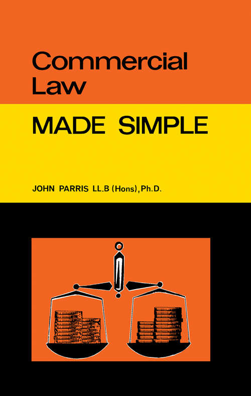 Book cover of Commercial Law: Made Simple