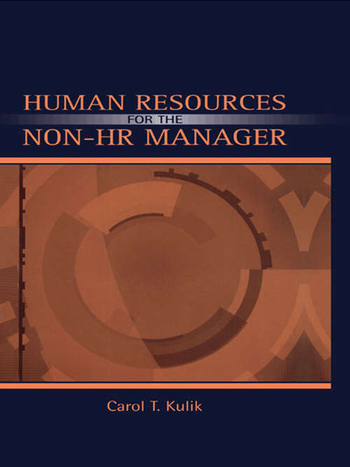 Book cover of Human Resources for the Non-HR Manager