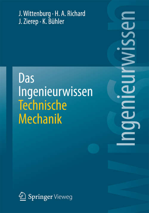 Book cover of Das Ingenieurwissen: Technische Mechanik (2014)