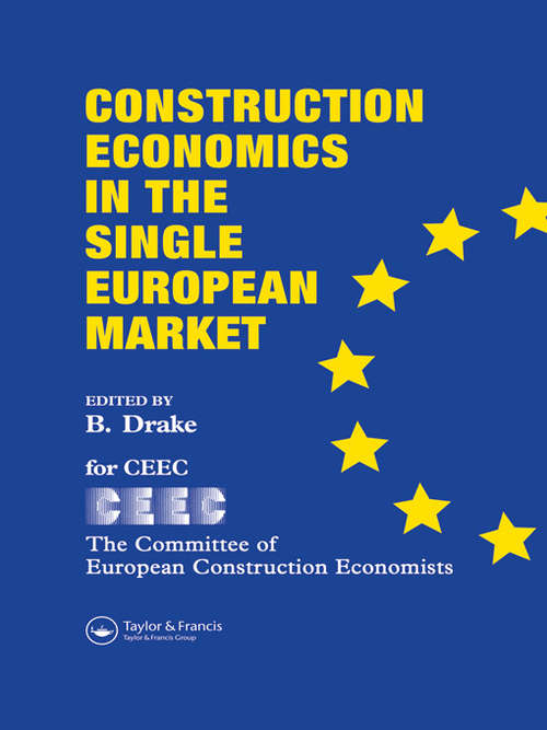 Book cover of Construction Economics in the Single European Market