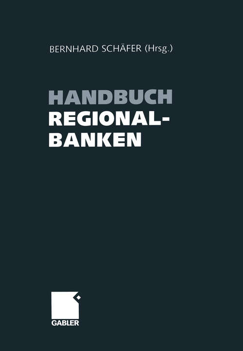 Book cover of Handbuch Regionalbanken (2004)