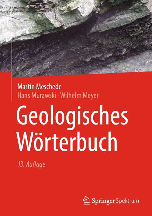 Book cover of Geologisches Wörterbuch (13. Aufl. 2021)