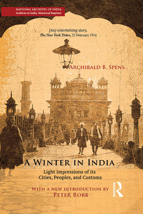 Book cover of A Winter in India: Light Impressions of its Cities, Peoples and Customs
