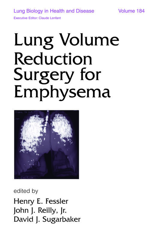 Book cover of Lung Volume Reduction Surgery for Emphysema
