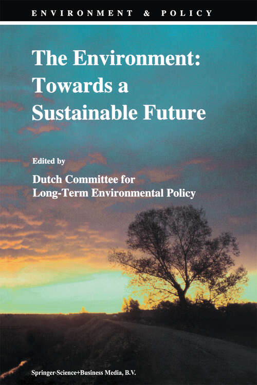 Book cover of The Environment: Towards a Sustainable Future (1994) (Environment & Policy #1)