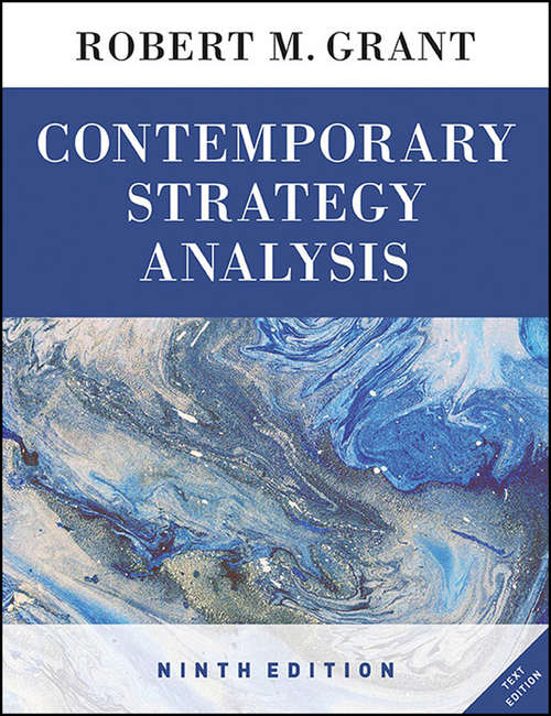 Book cover of Contemporary Strategy Analysis Text Only